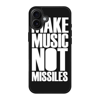Make Music Not Missiles iPhone 17 Case