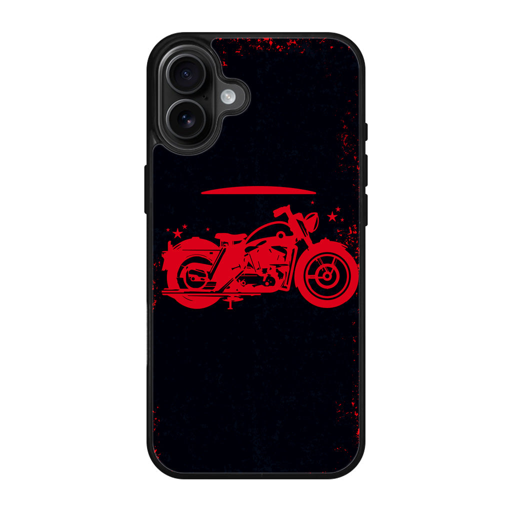 Motorcycle Red Art iPhone 17 Case