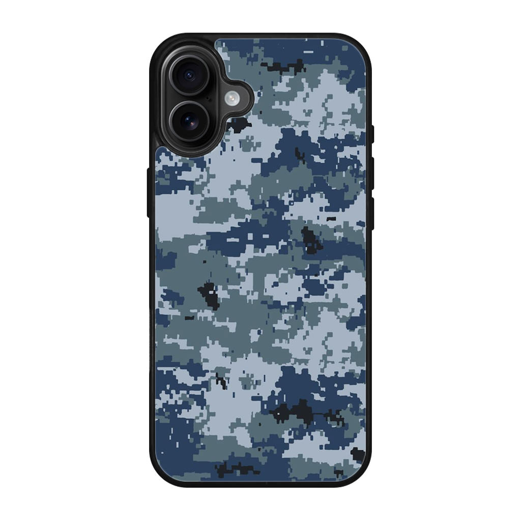 Navy Camo iPhone 17 Case
