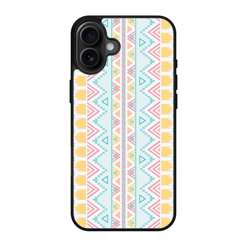 Peach Aztec Pattern iPhone 17 Case