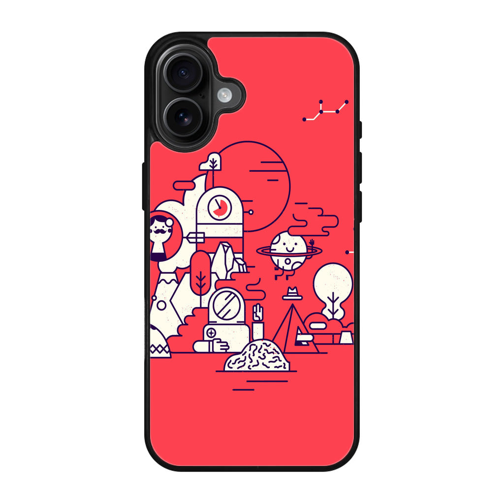 Red Planet iPhone 17 Case