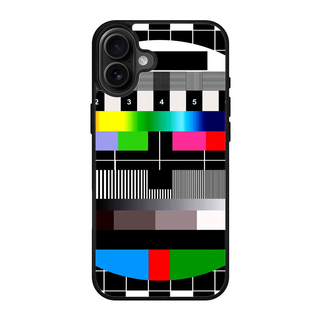 Scheme Pause TV Colorful Mesh iPhone 17 Case