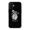 Skeleton Rides Scooter iPhone 17 Case