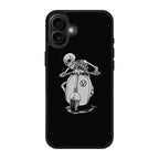 Skeleton Rides Scooter iPhone 17 Case