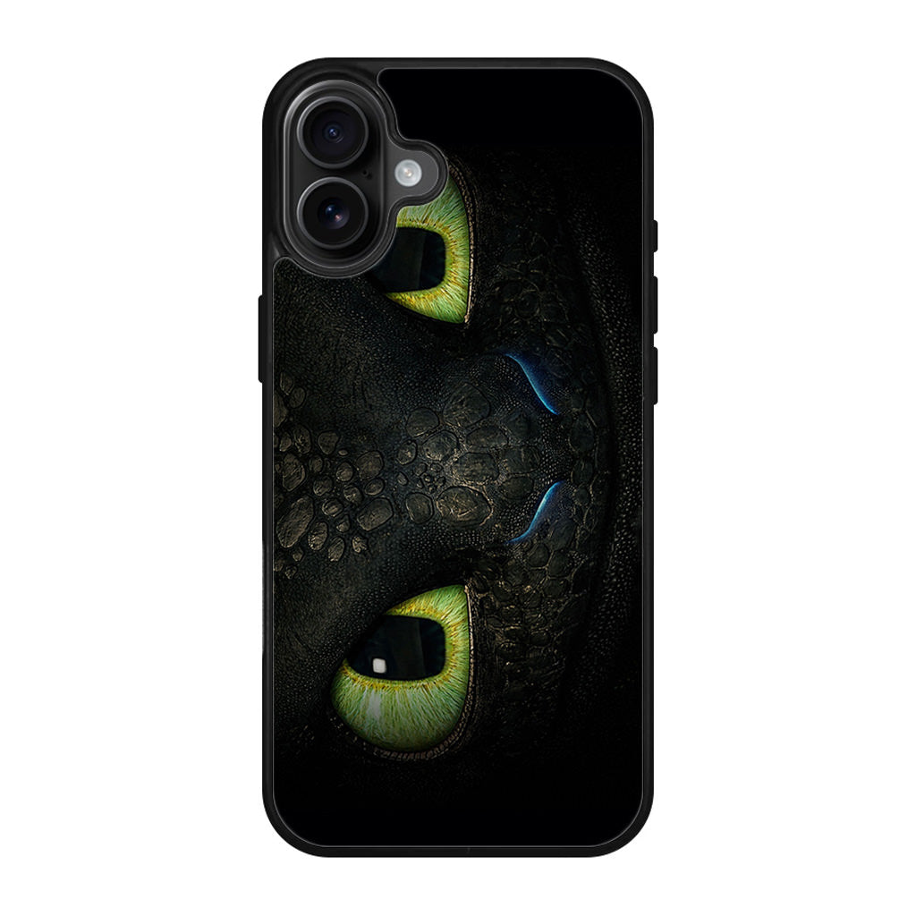 Toothless Dragon Eyes Close Up iPhone 17 Case