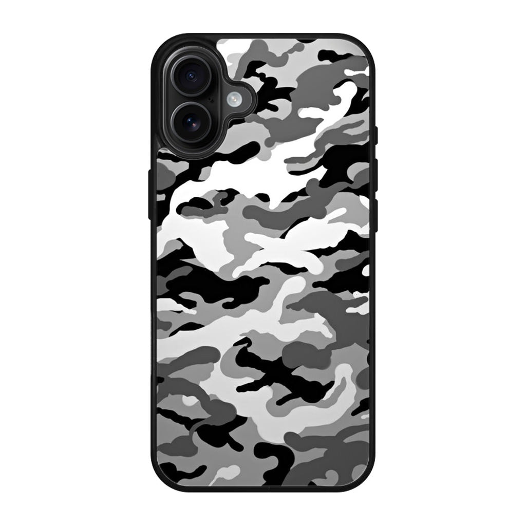 Winter Army Camo iPhone 17 Case