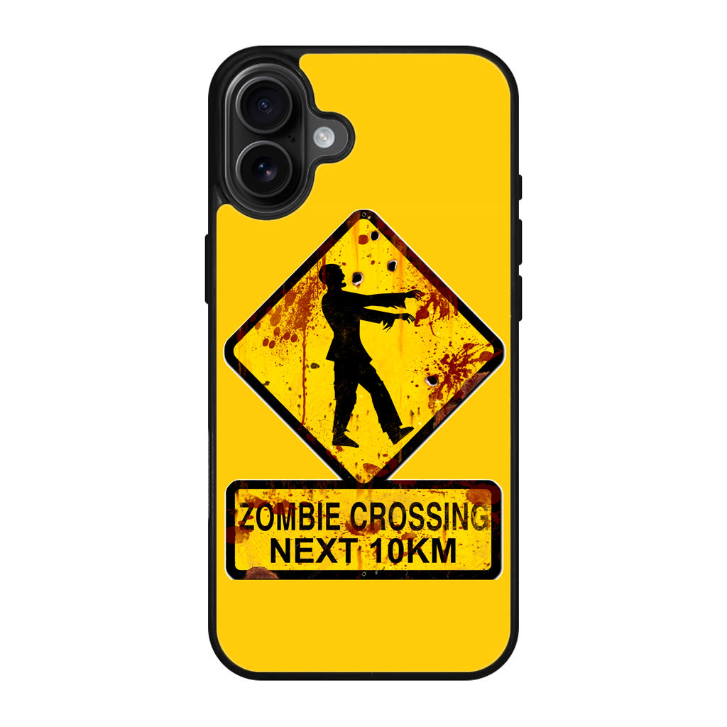 Zombie Crossing Sign iPhone 17 Case