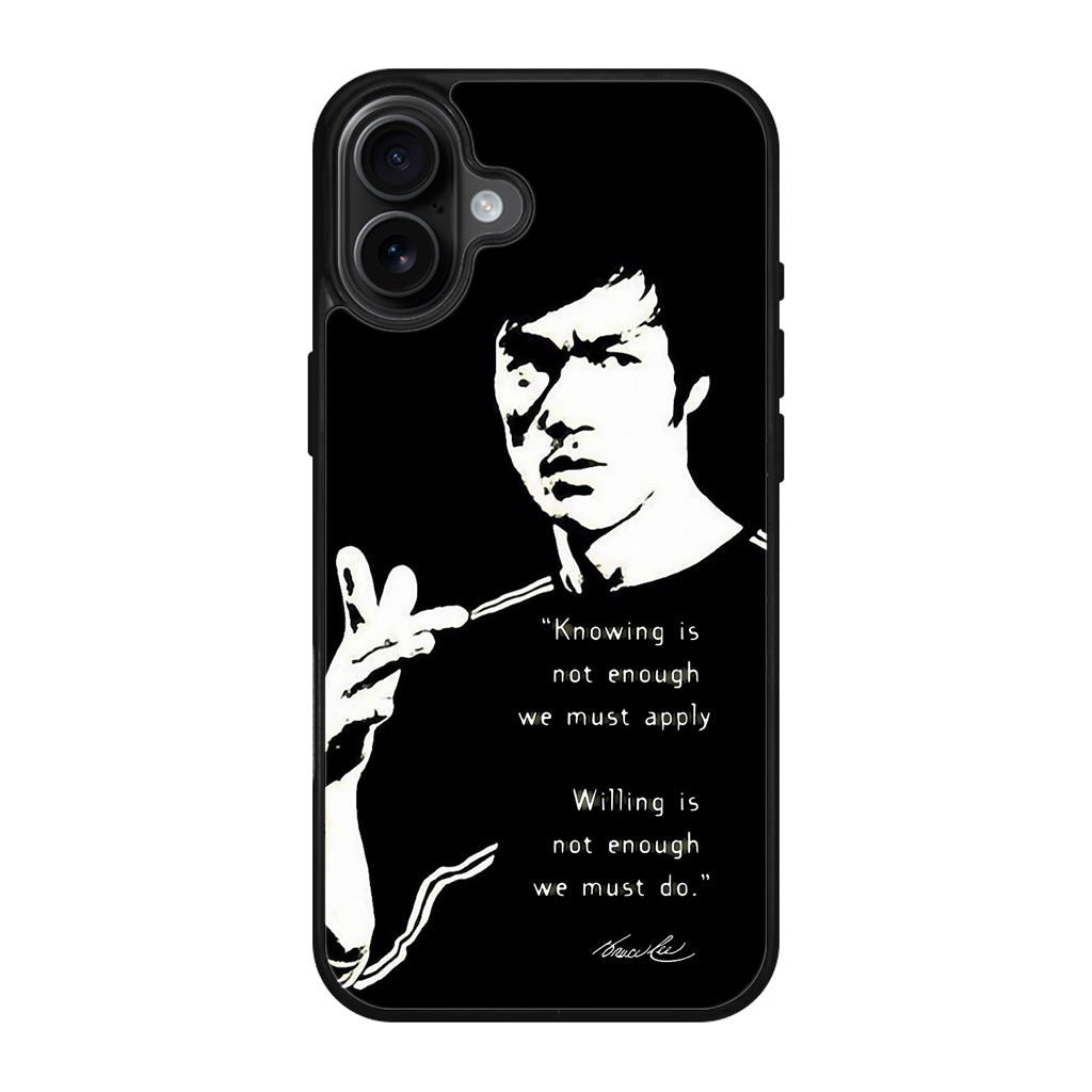 Bruce Lee Quotes iPhone 17 Case