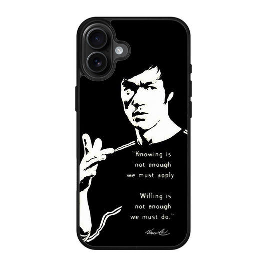 Bruce Lee Quotes iPhone 17 Case