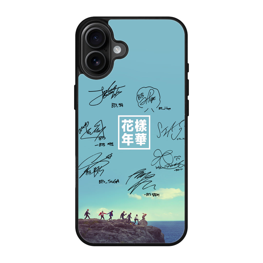 BTS Signature iPhone 17 Case