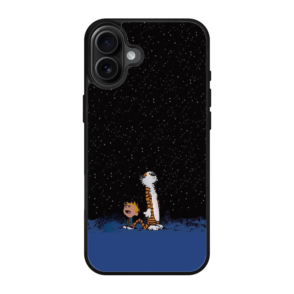 Calvin and Hobbes Space iPhone 17 Case