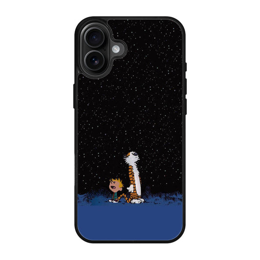 Calvin and Hobbes Space iPhone 17 Case