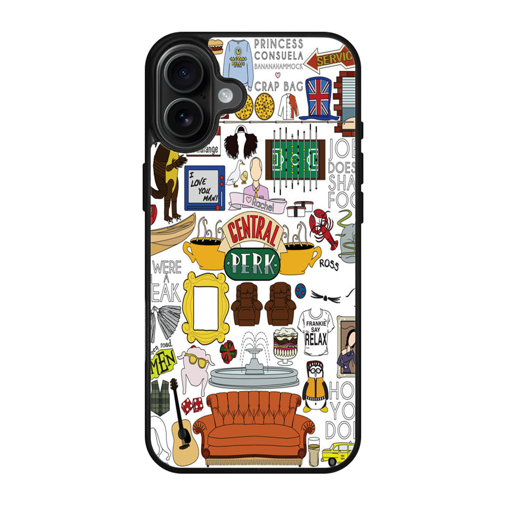 Friends TV Show Central Perk Sticker iPhone 17 Case
