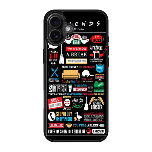 Friends TV Show Quotes Poster iPhone 17 Case