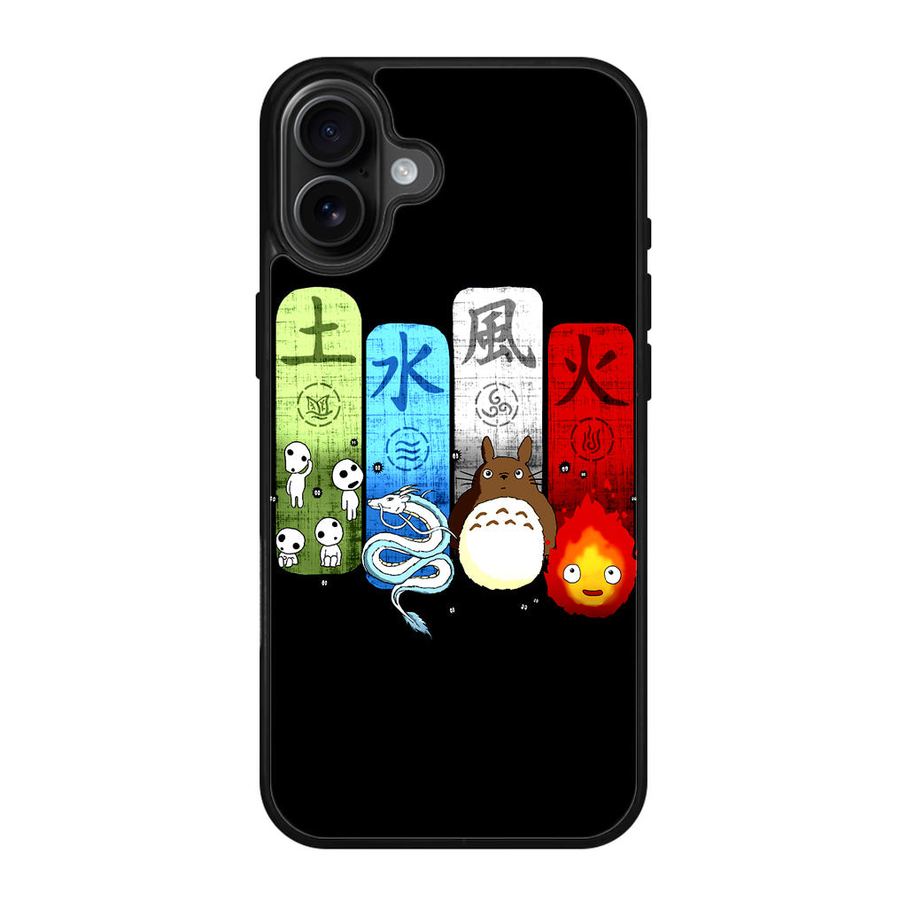 Ghibli Elemental Charms iPhone 17 Case