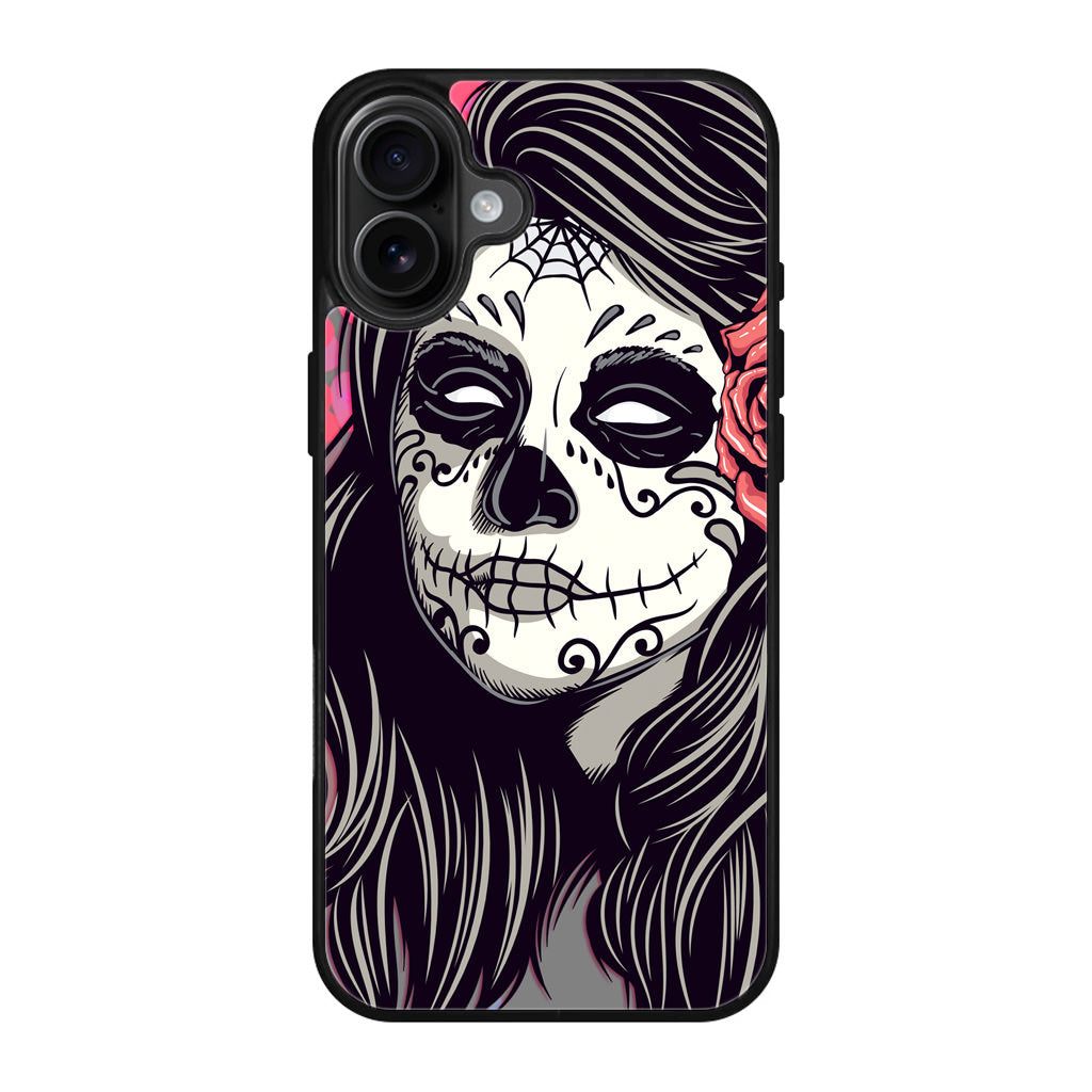 Girl Skull Flower iPhone 17 Case
