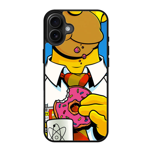 Homer Eats Donut iPhone 17 Case