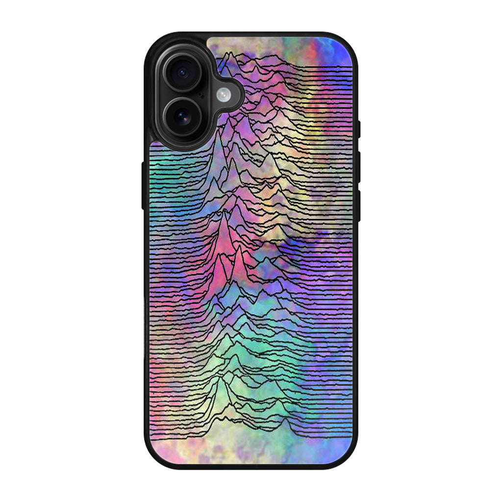 Joy Division Unknown Pleasures Colorful iPhone 17 Case