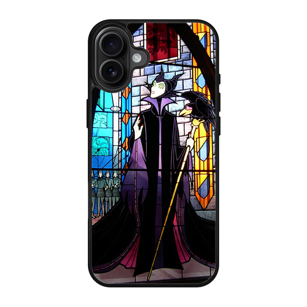 Maleficent Sleeping Beauty Glass Art iPhone 17 Case