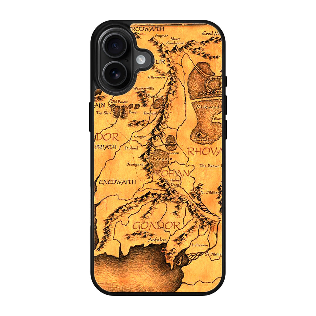 Middle Earth Map Hobbit iPhone 17 Case