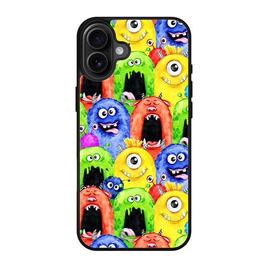 Monster Watercolor Art iPhone 17 Case