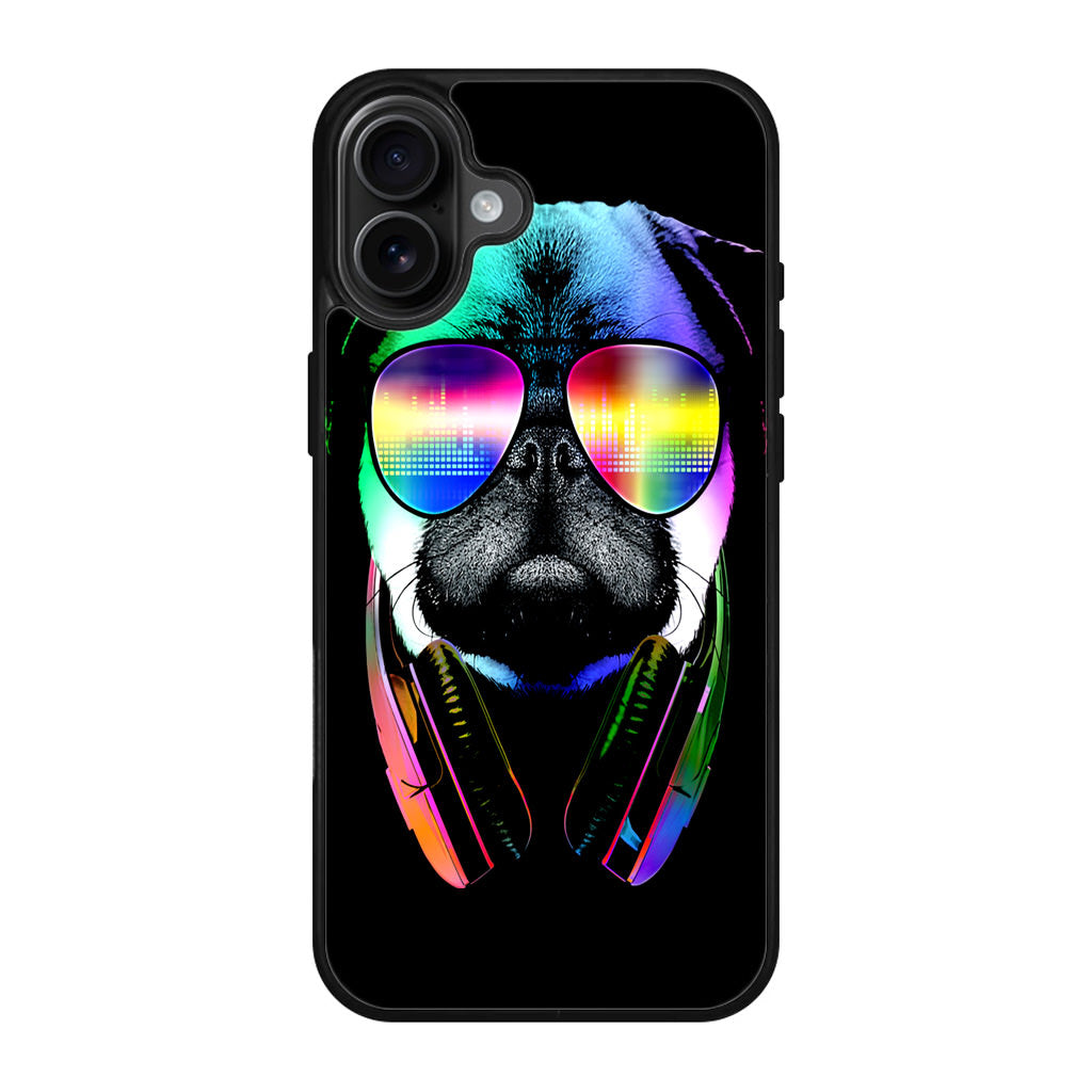 Music Lover Pug V iPhone 17 Case