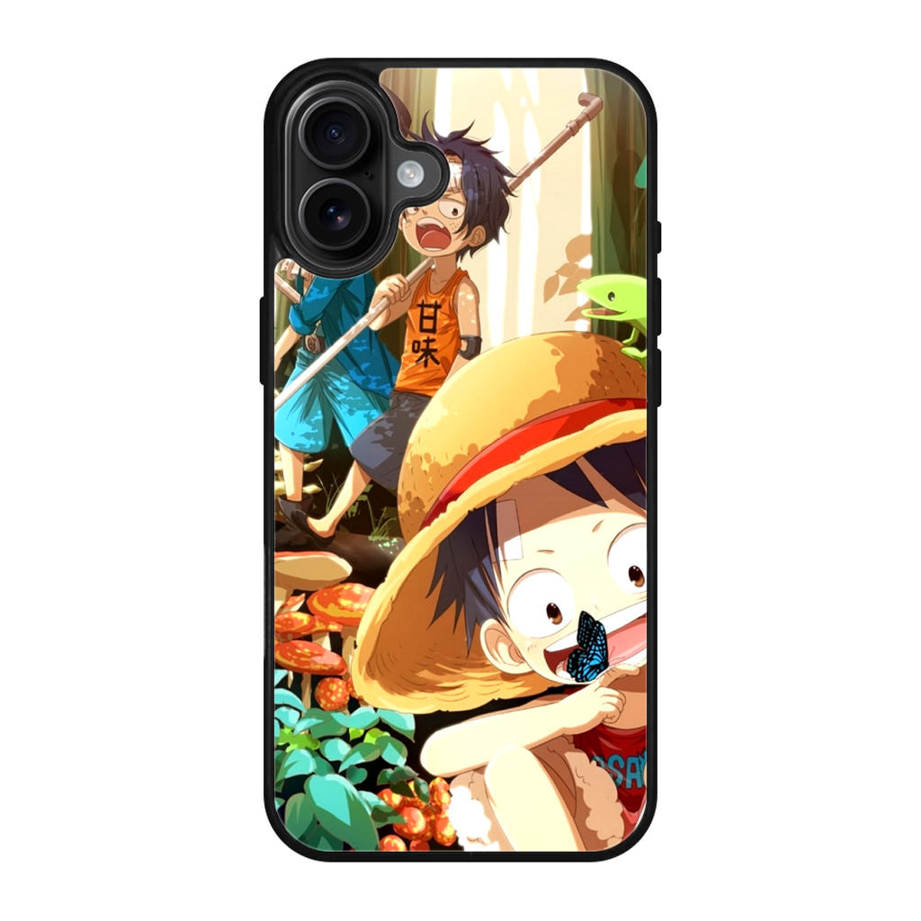 One Piece Little Sabo Ace Luffy Cute iPhone 17 Case