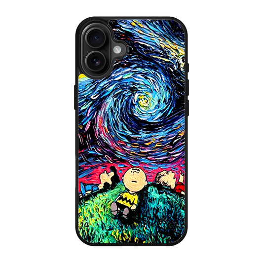 Peanuts At Starry Night iPhone 17 Case