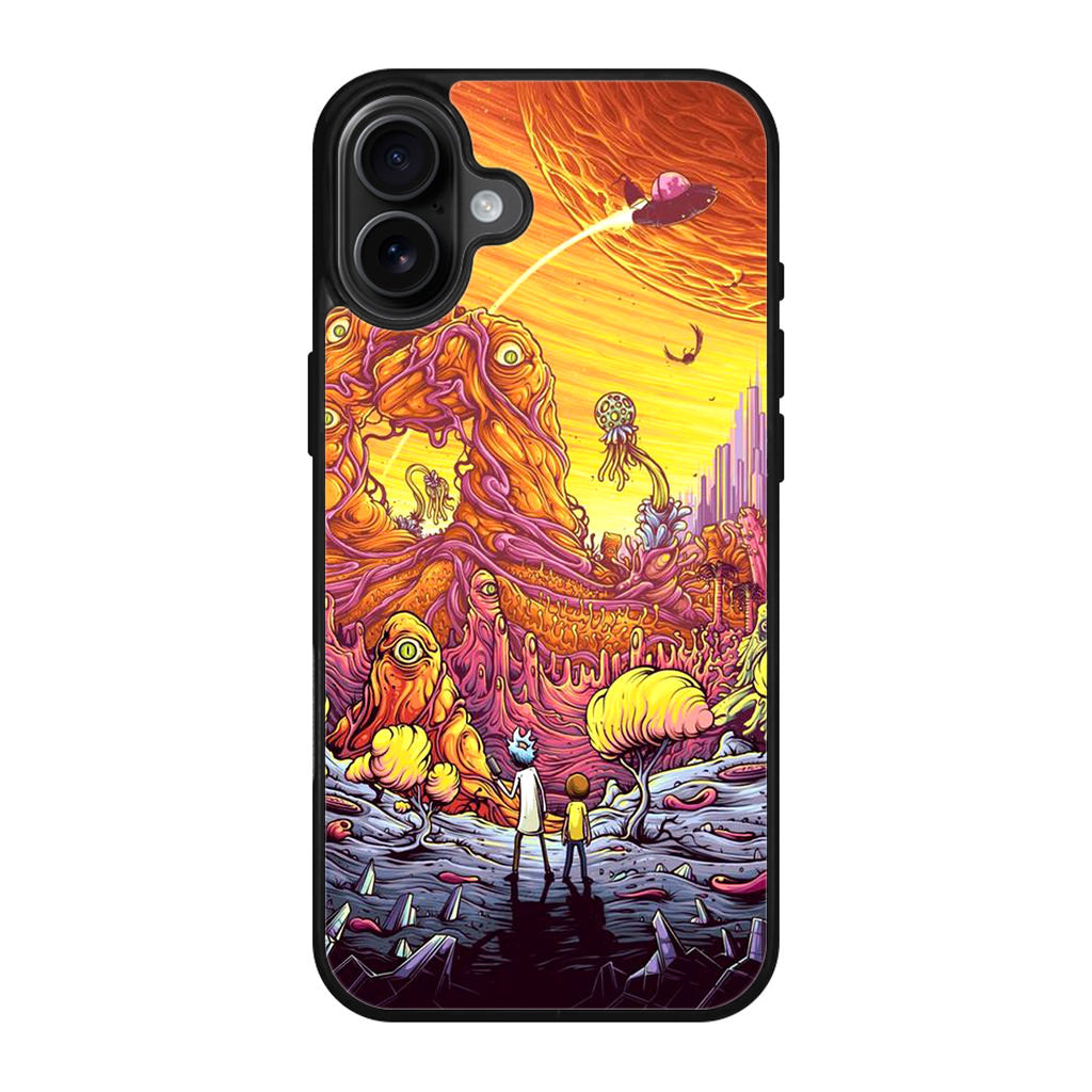 Rick And Morty Alien Planet iPhone 17 Case