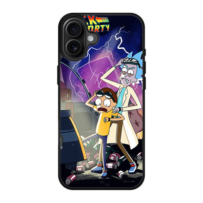 Rick And Morty Back To The Future iPhone 17 Case