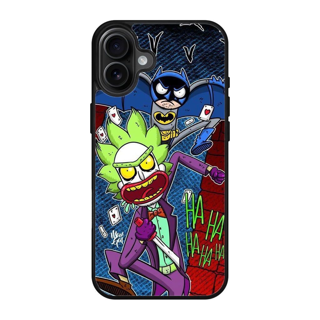 Rick And Morty Bat And Joker Clown iPhone 17 Case