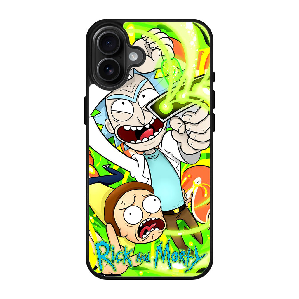 Rick And Morty Shoot Portal Gun iPhone 17 Case