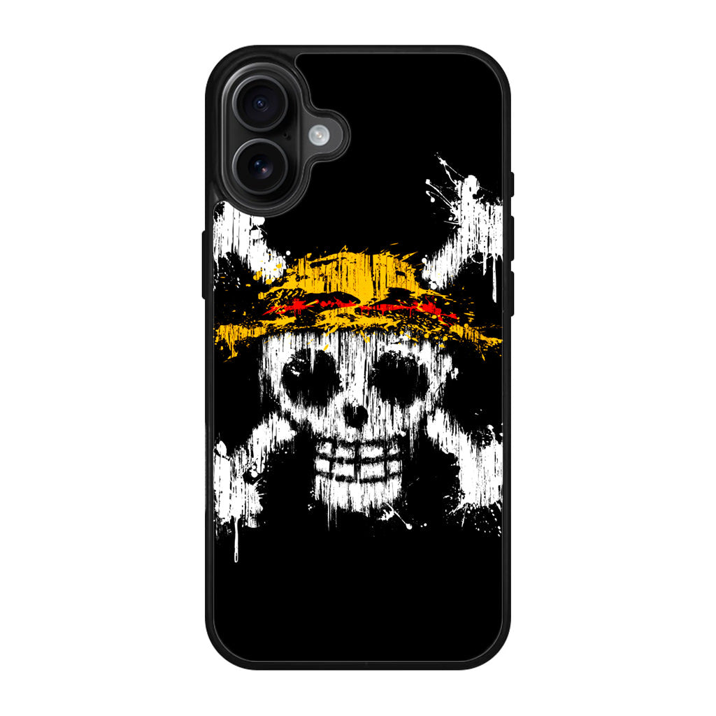 Straw Hat Pirate Logo Paint iPhone 17 Case