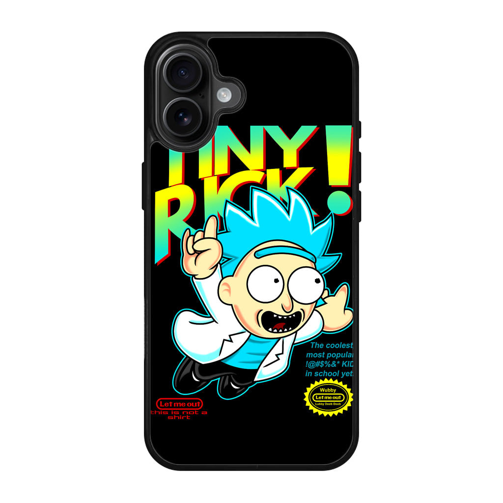 Tiny Rick Let Me Out iPhone 17 Case