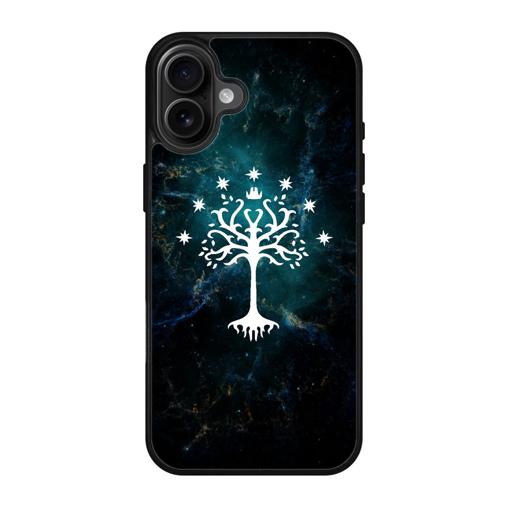 White Tree Of Gondor In Space Nebula iPhone 17 Case