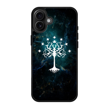 White Tree Of Gondor In Space Nebula iPhone 17 Case
