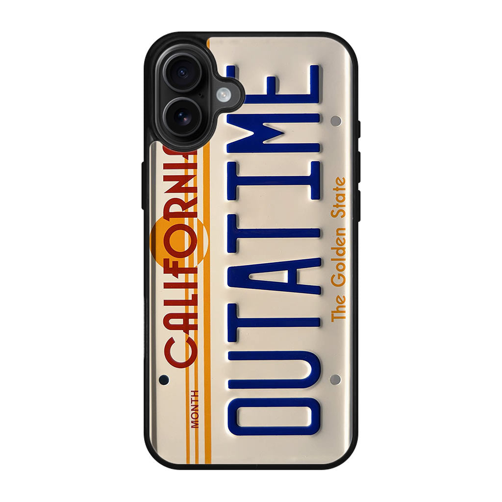Back to the Future License Plate Outatime iPhone 17 Case