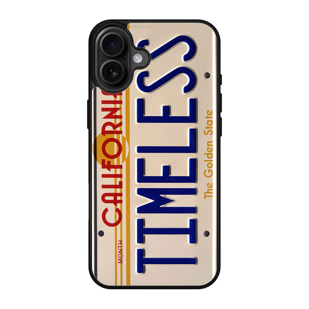 Back to the Future License Plate Timeless iPhone 17 Case