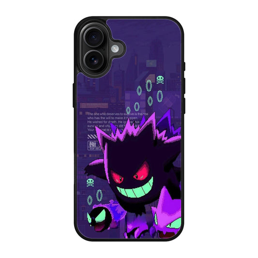Gengar Pixel Art iPhone 17 Case