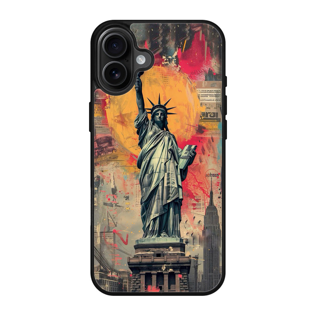 Canvas Art Statue of Liberty iPhone 17 Case