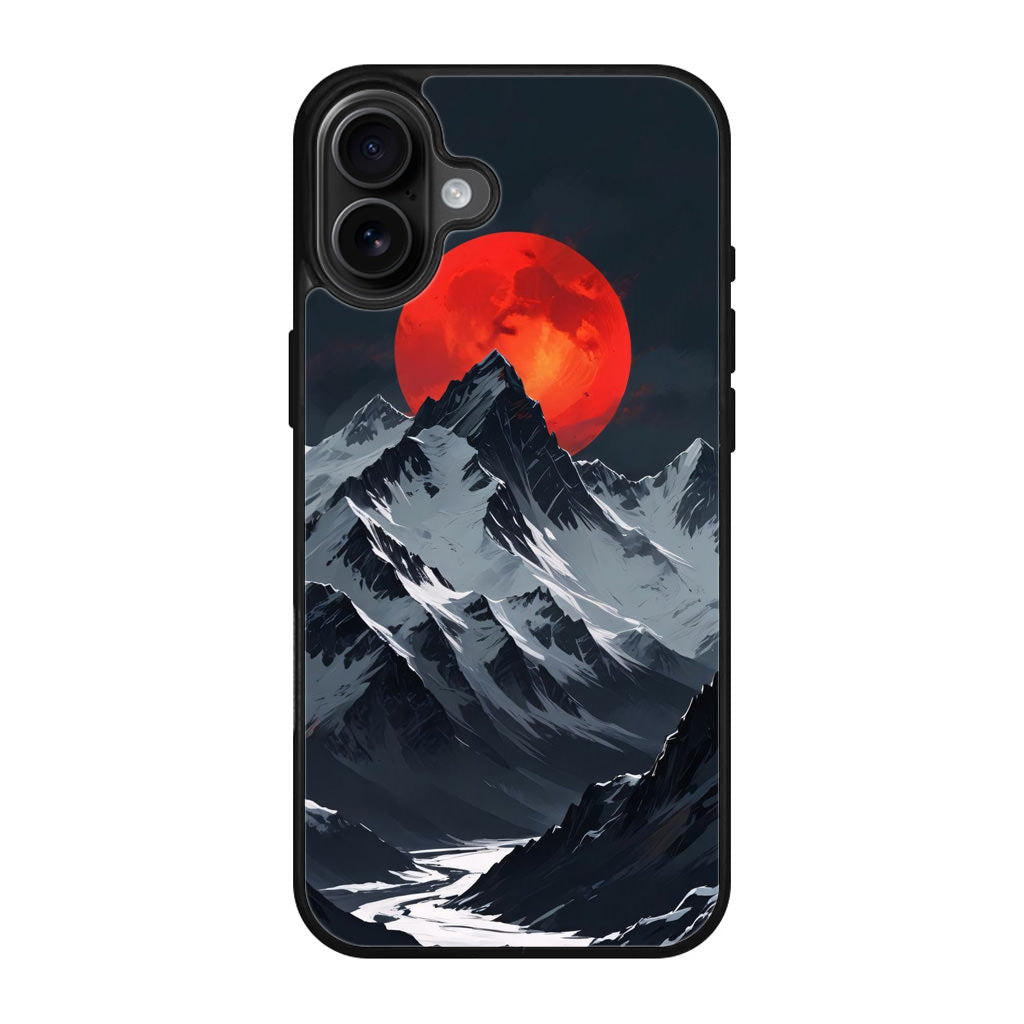 Crimson Eclipse The Mountain iPhone 17 Case