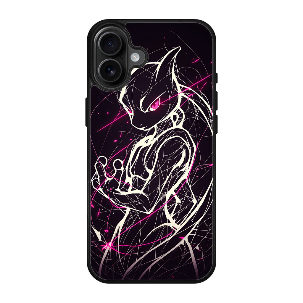 Mewtwo Cosmic Energy iPhone 17 Case