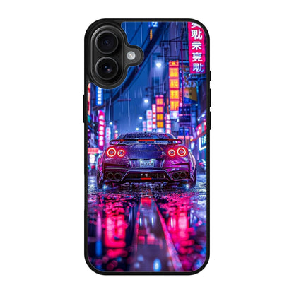Neon Midnight Drift Tokyo Rain iPhone 17 Case