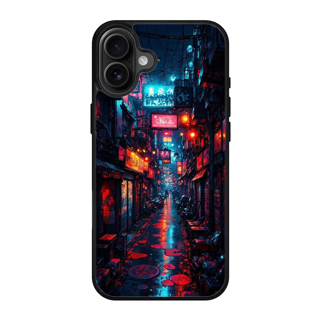 Neon Veins Of The Cyber City iPhone 17 Case