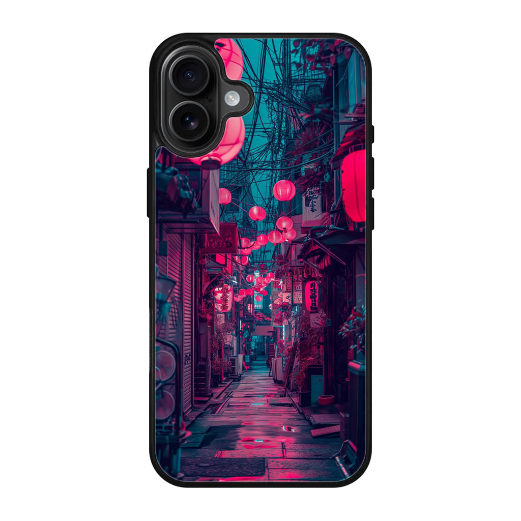 Neon Veins of the Night Market iPhone 17 Case