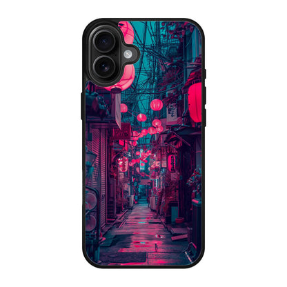 Neon Veins of the Night Market iPhone 17 Case