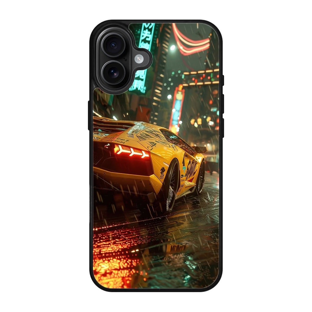 Night Drift Thunder Neon Streets iPhone 17 Case