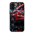 Red Sport Car in the Rain iPhone 17 Case