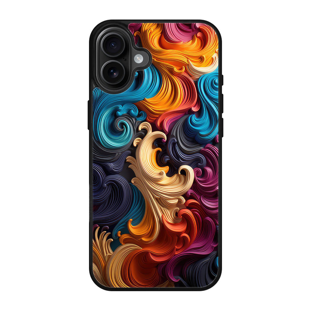 The Dance of Abstract Waves iPhone 17 Case