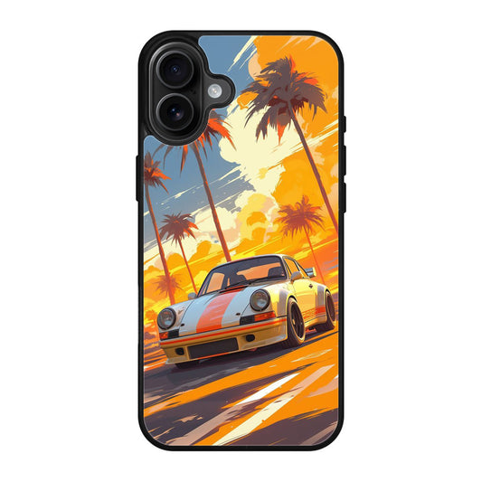 Turbo Dreams in Neon Palms iPhone 17 Case
